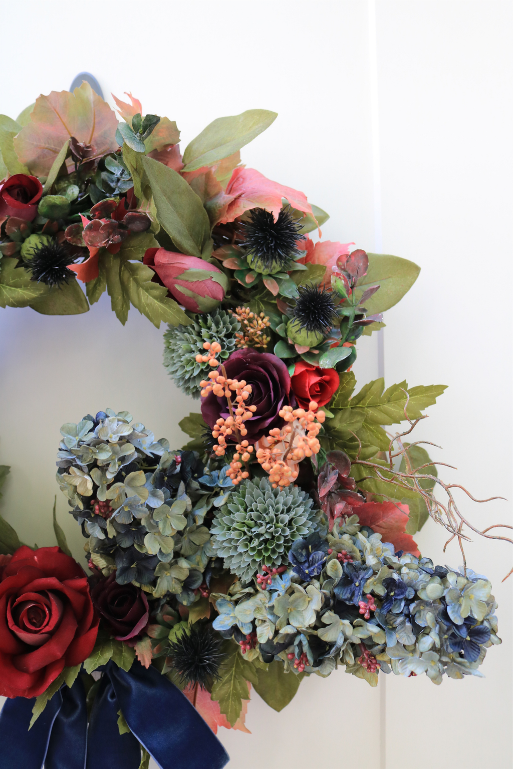 Indigo Harvest Fall Front Door Wreath | 25-Inch
