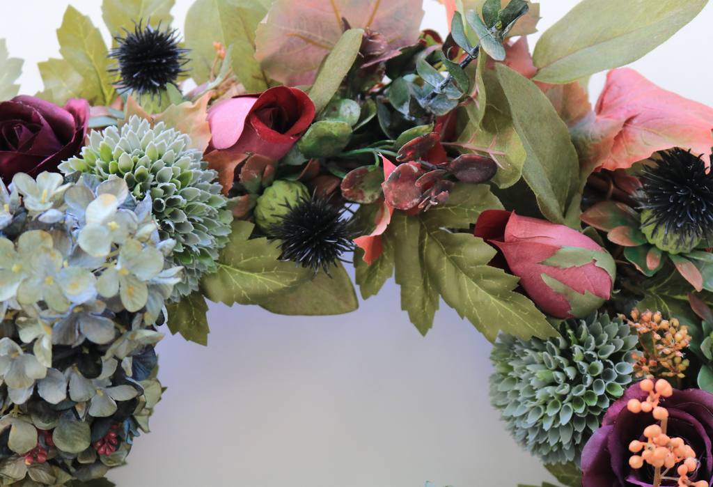 Indigo Harvest Fall Front Door Wreath | 25-Inch