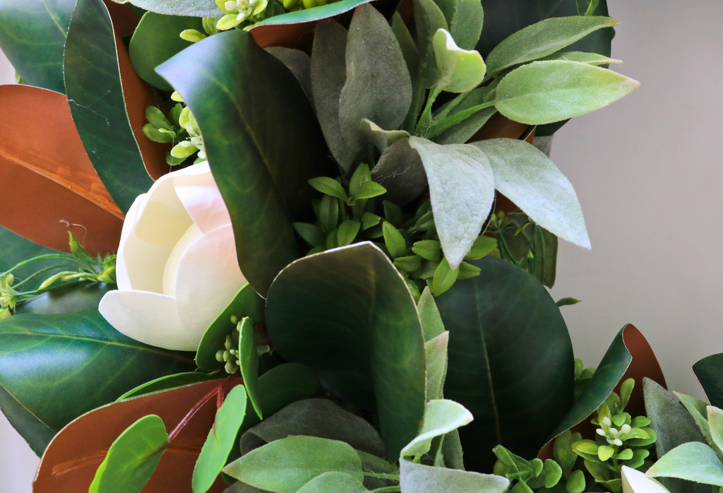 Southern Magnolia Fall Front Door Wreath | 25-Inch