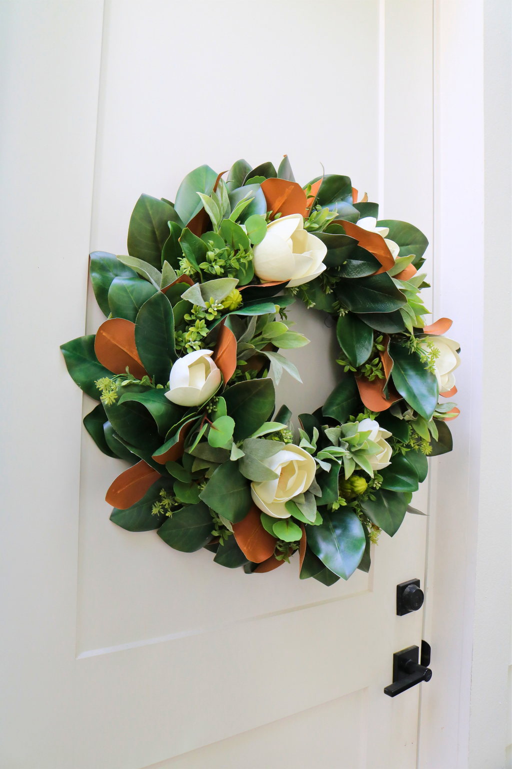 Southern Magnolia Fall Front Door Wreath | 25-Inch