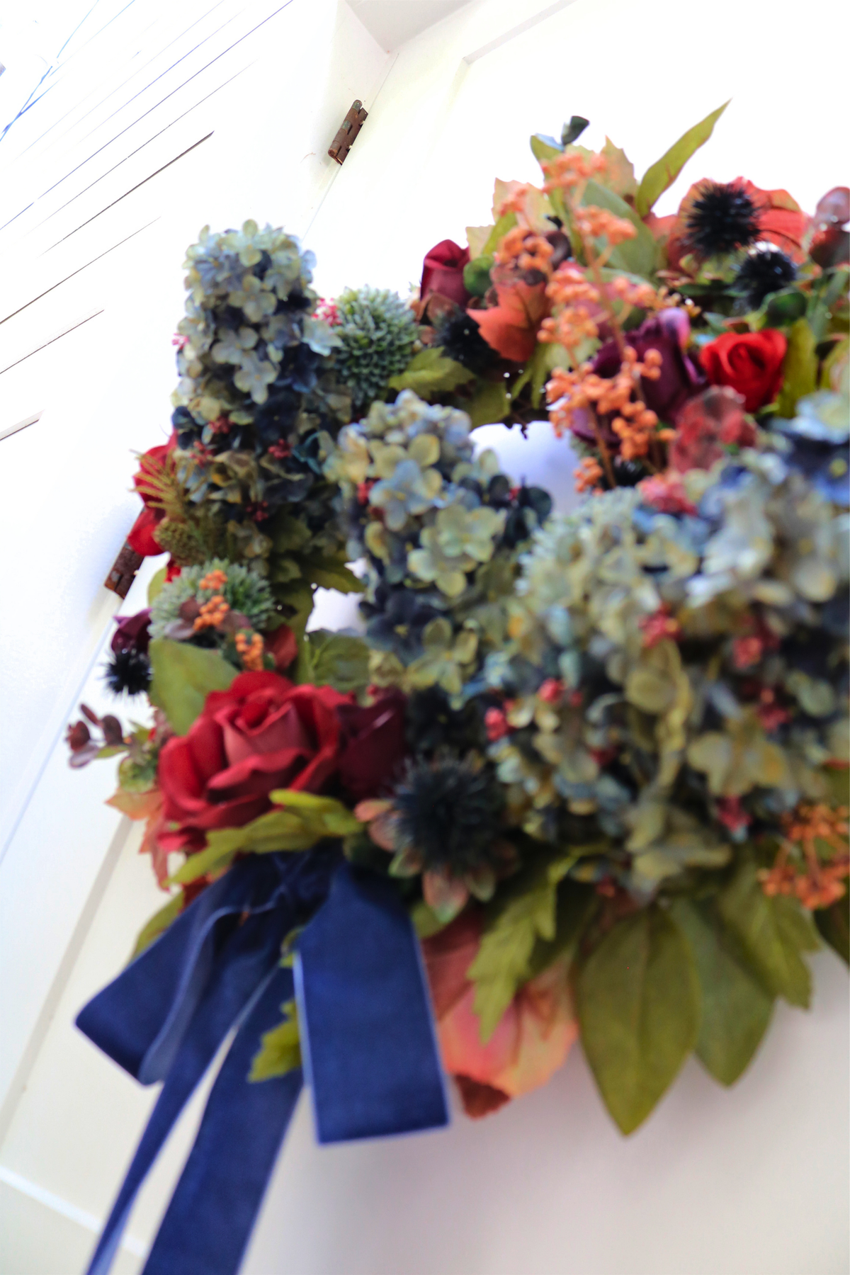 Indigo Harvest Fall Front Door Wreath | 25-Inch