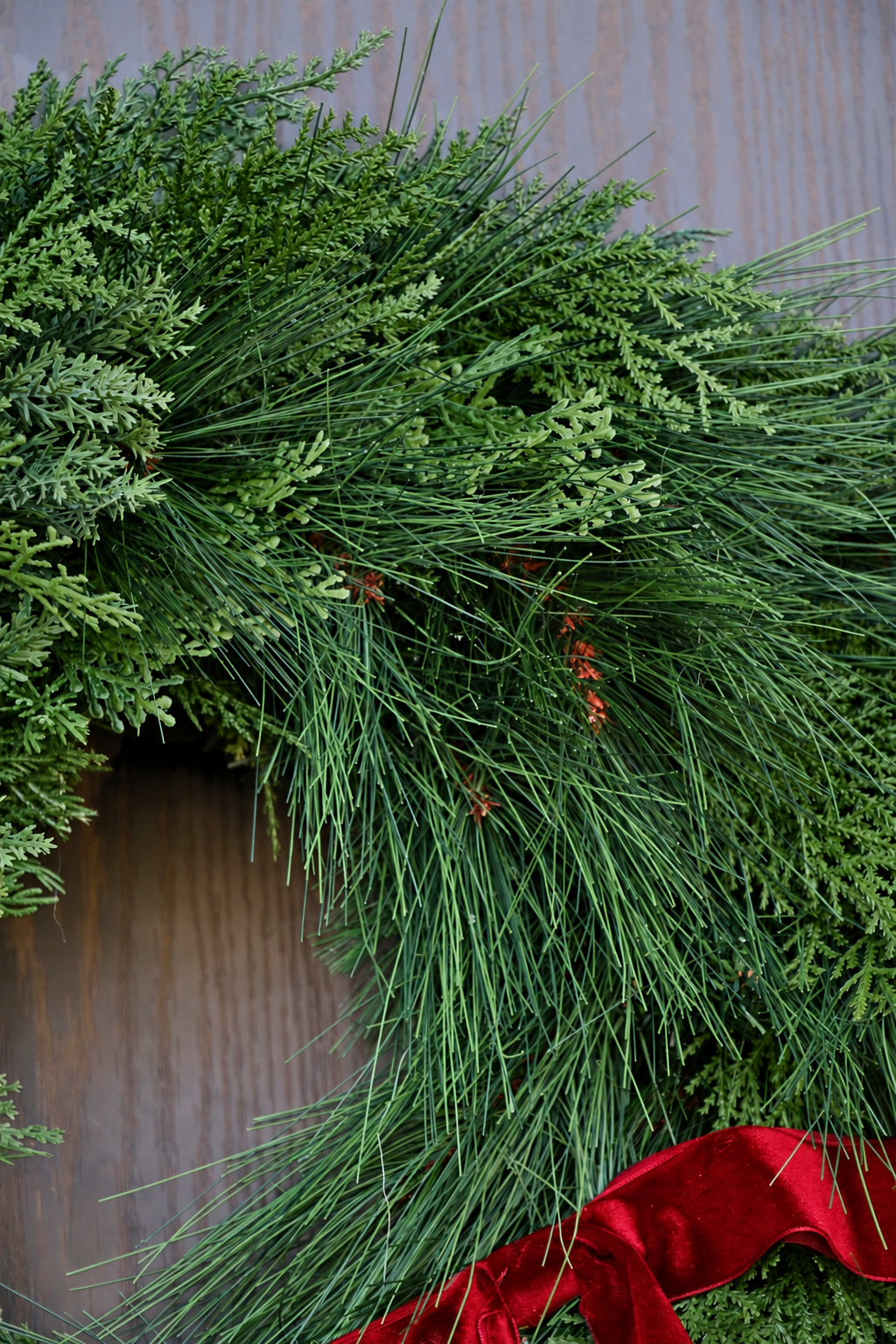 Classic Winter Evergreen Wreath | Cypress & Pine Holiday Wreath