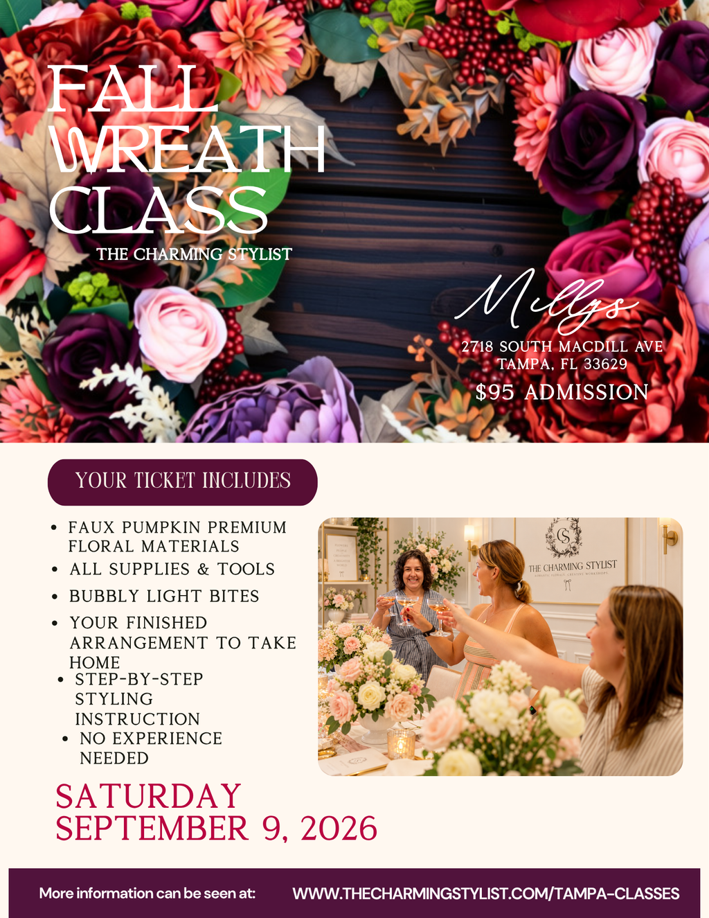 Sip & Style™ Fall Wreath Making Class I The Autumn Edit - September 19, 2026