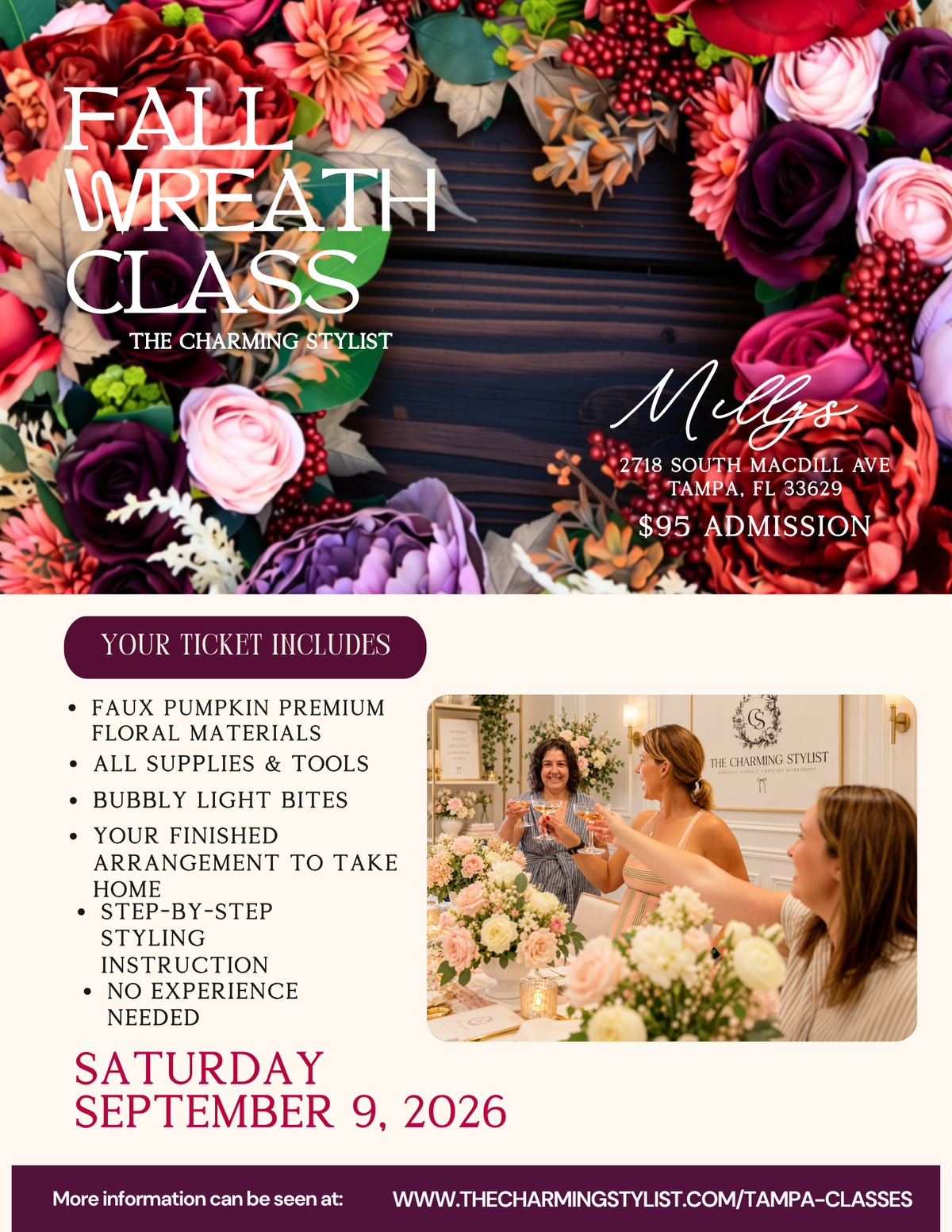 Sip & Style™ Fall Wreath Making Class I The Autumn Edit - September 19, 2026
