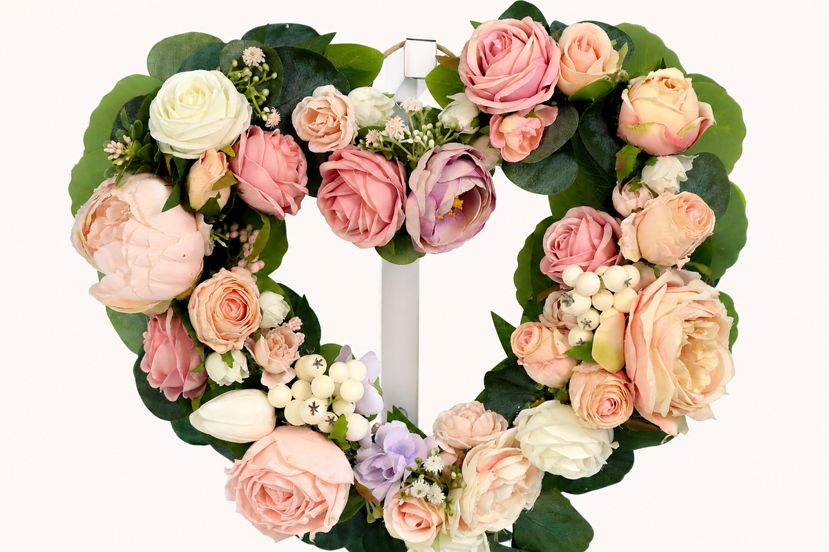 Mini Heart Luxury Front Door Wreath