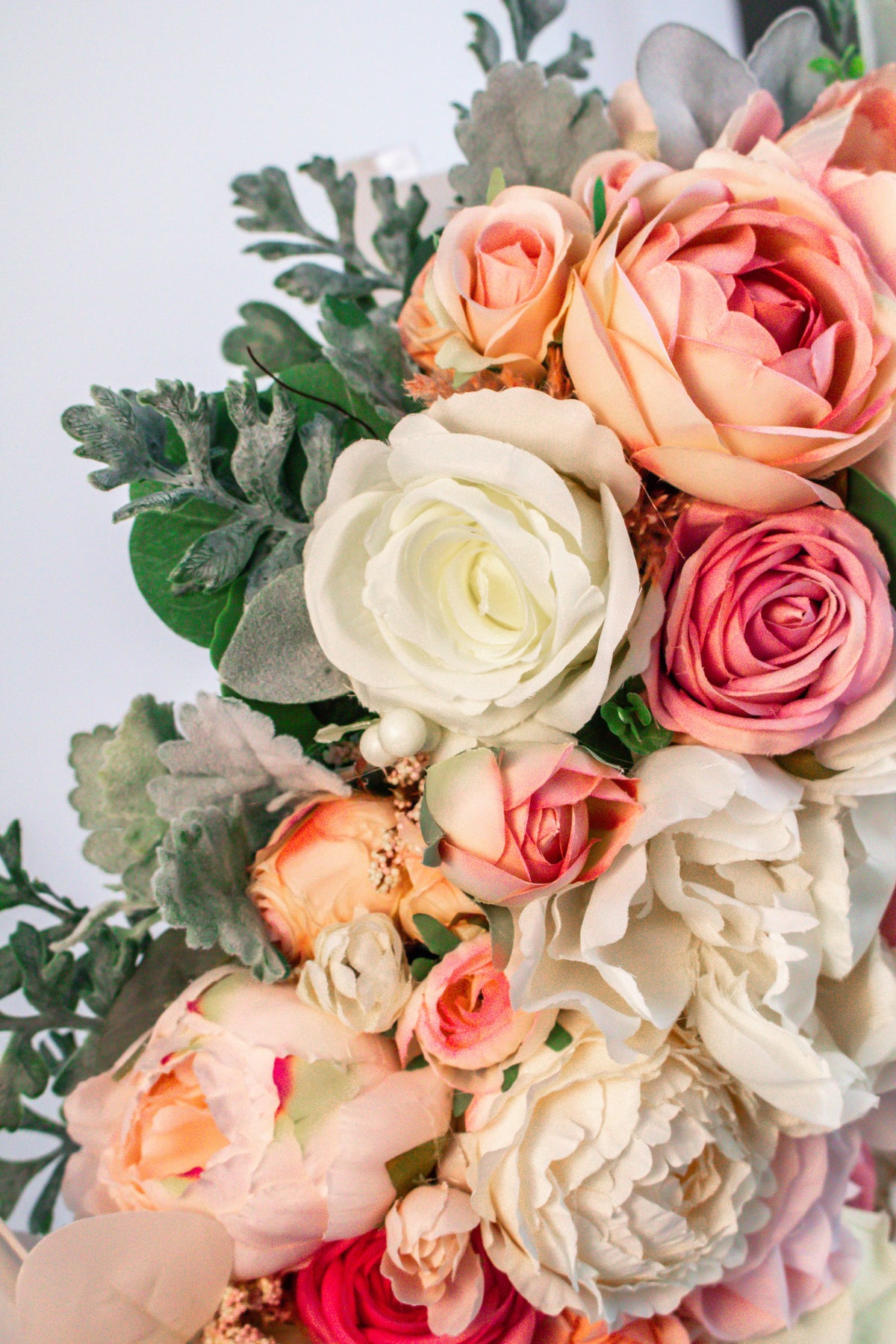 Blush No. 1 Collection Luxury Faux Floral Front Door Wreath