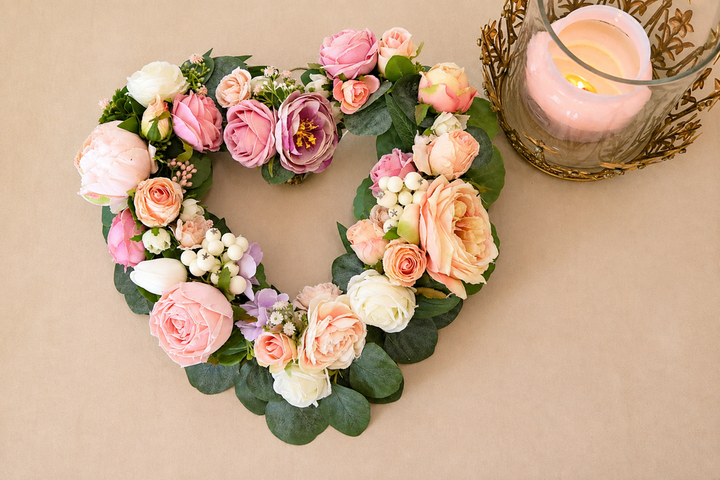 Mini Heart Luxury Front Door Wreath