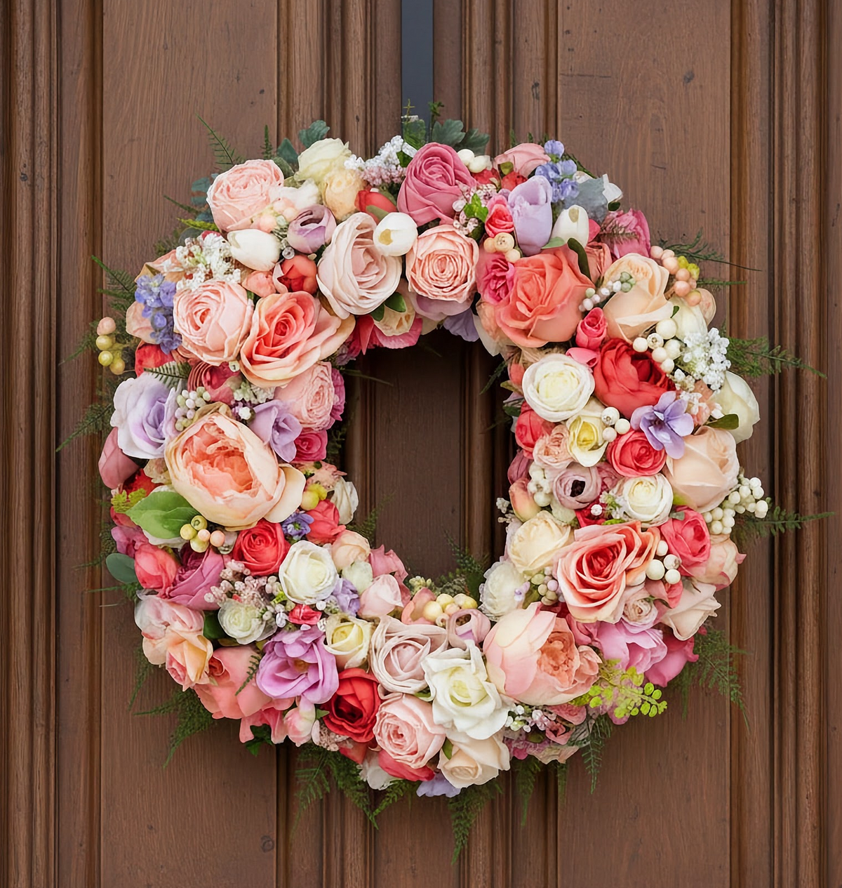Pink Opulence Front Door Decor Wreath