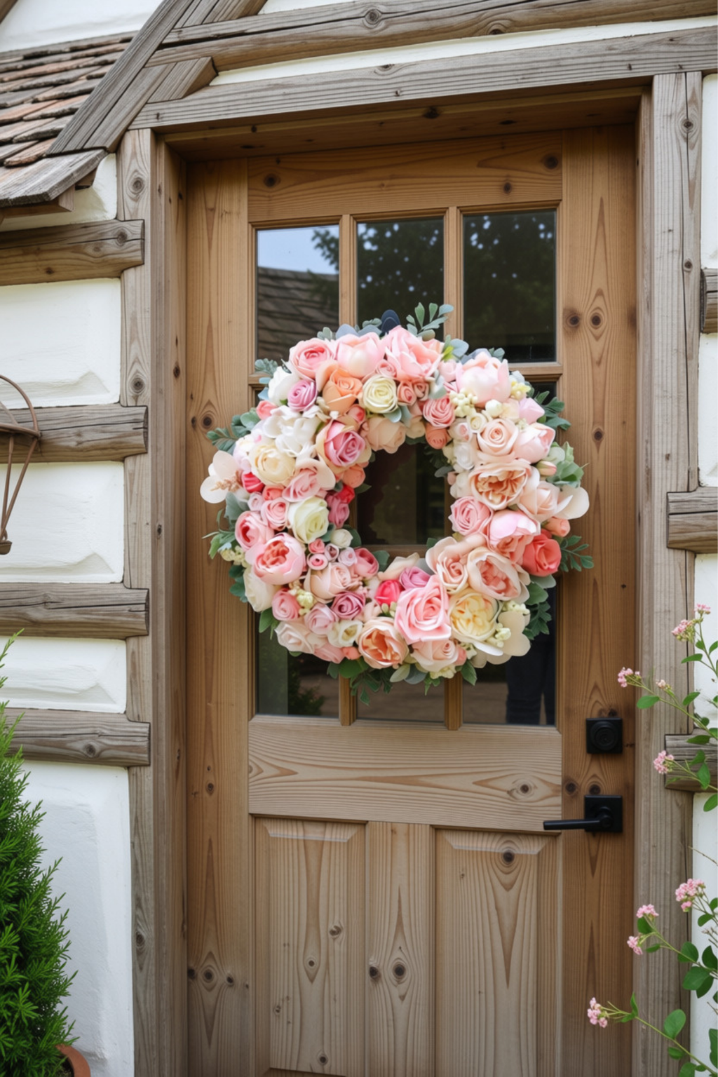 Blush No. 1 Collection Luxury Faux Floral Front Door Wreath