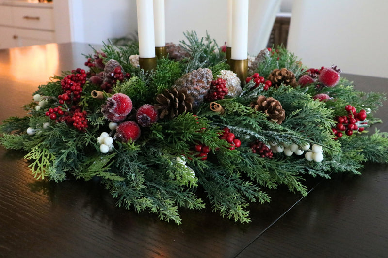 Candlelit Gathering Christmas Advent Candle Centerpiece — professional product photo 1.