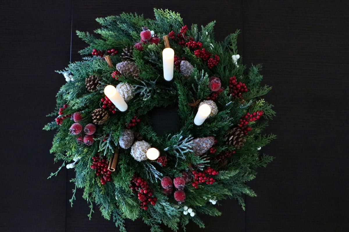 Candlelit Gathering Christmas Advent Candle Centerpiece — professional product photo 7.