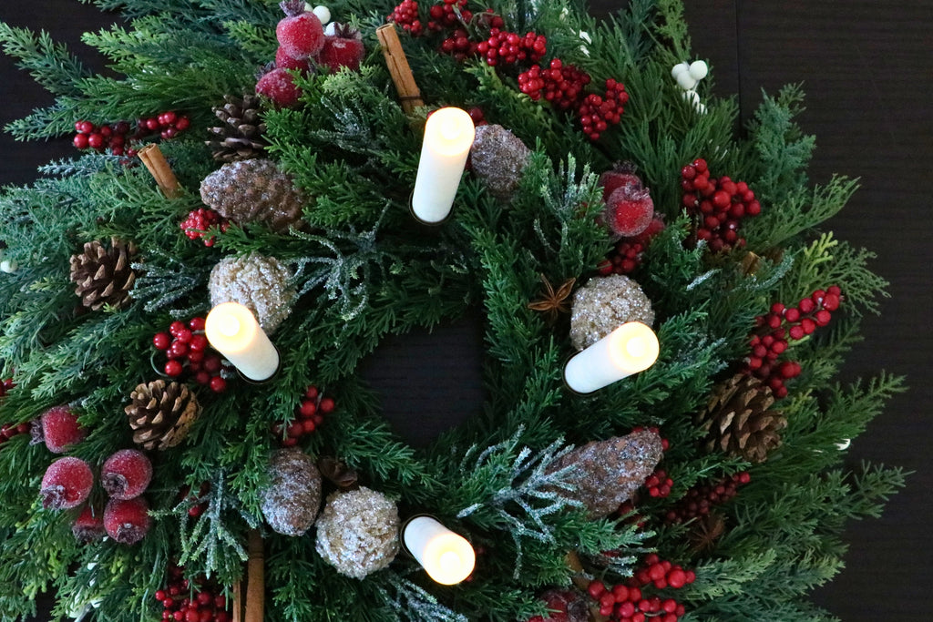 Candlelit Gathering Christmas Advent Candle Centerpiece — professional product photo 8.