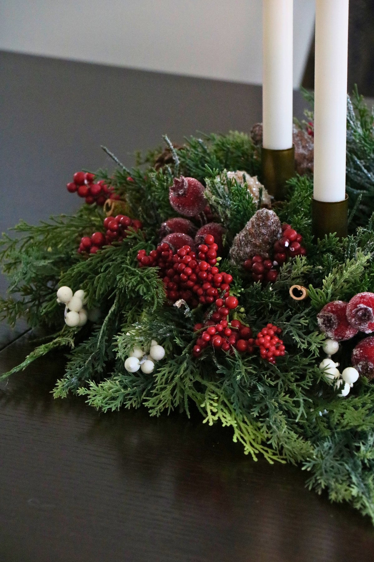 Candlelit Gathering Christmas Advent Candle Centerpiece — professional product photo 15.