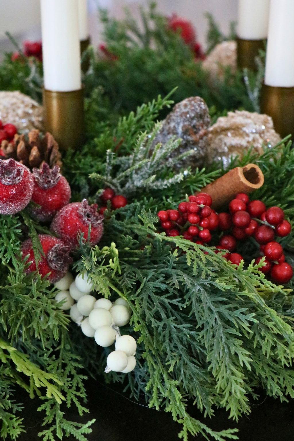Candlelit Gathering Christmas Advent Candle Centerpiece — professional product photo 18.