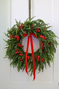 Scarlet Welcome Norfolk Christmas Wreath — professional product photo 1.
